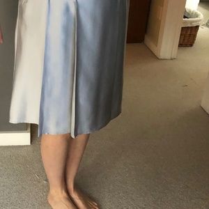 Etcetera Silver Silk Skirt